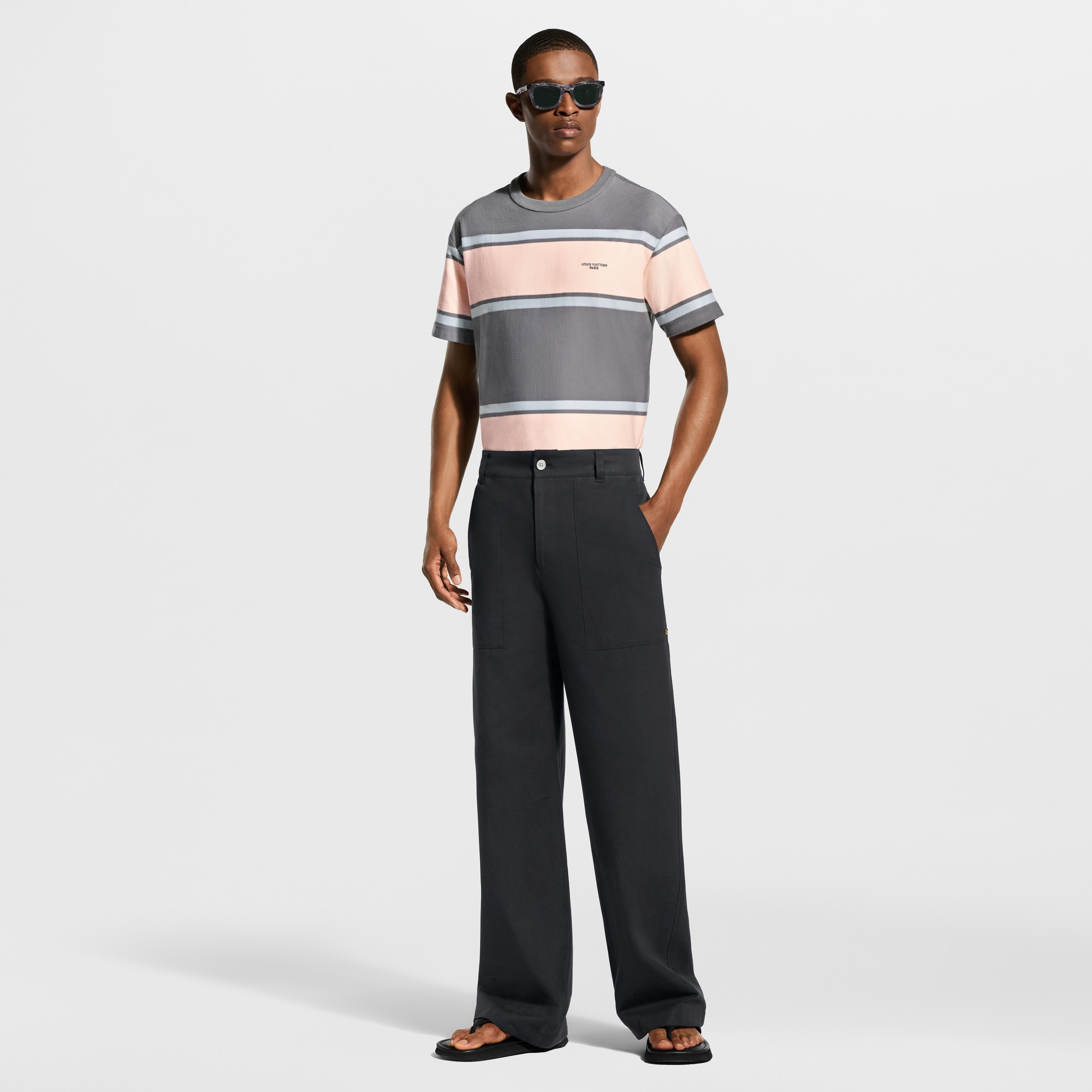 Striped Short-Sleeved T-Shirt - Men - Ready-to-Wear | LOUIS VUITTON ®